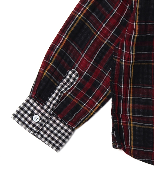 CIAOPANIC TYPY（チャオパニックティピー）の「ダブルガーゼボタンダウンシャツ（シャツ/ブラウス・キッズ・ホワイト/その他20・135/105/95/125/115）」の5枚目の写真