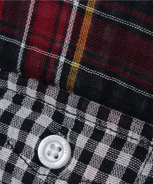 CIAOPANIC TYPY（チャオパニックティピー）の「ダブルガーゼボタンダウンシャツ（シャツ/ブラウス・キッズ・ホワイト/その他20・135/105/95/125/115）」の6枚目の写真