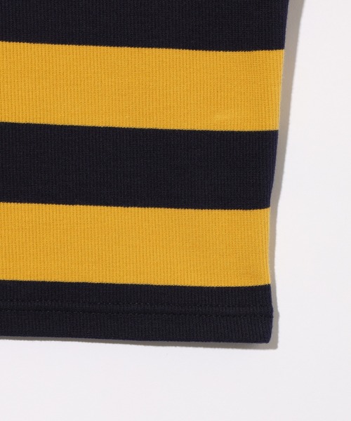 X-girl（エックスガール）の「STRIPED S/S TEE（Tシャツ/カットソー・レディース・ライトブルー/ブラック/イエロー・M/S）」の8枚目の写真