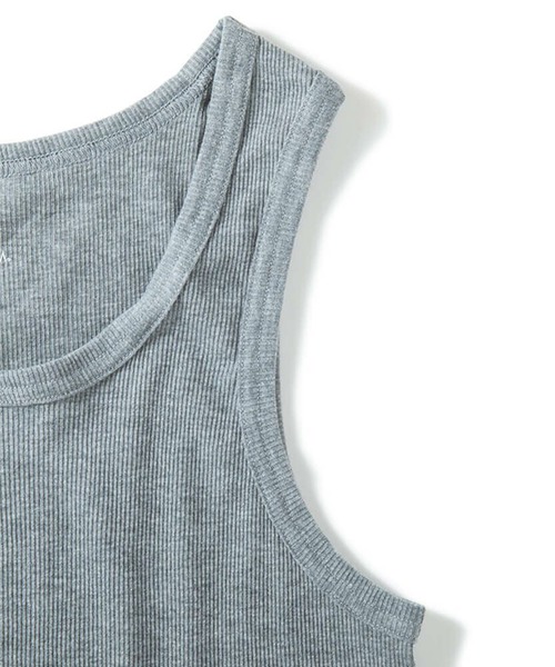 FRUIT OF THE LOOM(フルーツオブザルーム)の「FRUIT OF THE LOOM リブタンクトップ 3Pパック(タンクトップ・メンズ・ホワイト/ブラック/グレー・M/L/XL)」の9枚目の写真