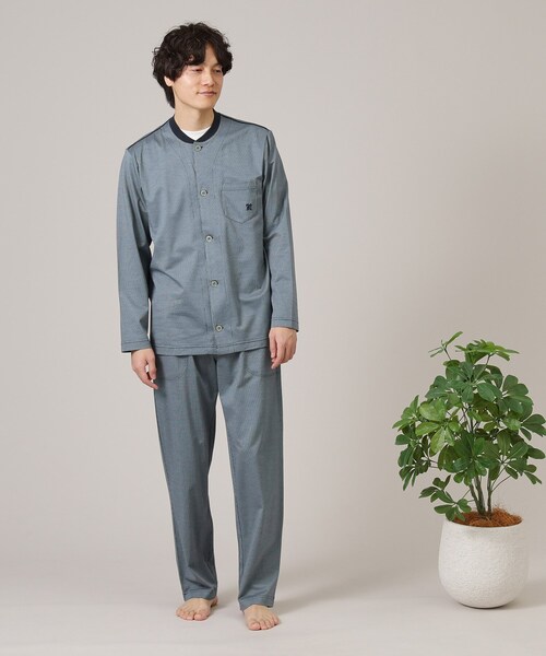 パジャマストライプジャケット ルームウェア】ストライプ柄 パジャマ（ルームウェア/パジャマ