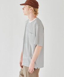 handvaerk（ハンドバーク）の「handvaerk | 60/2 クルーネックビッグTシャツ STRIPE MEN（Tシャツ/カットソー・メンズ）」