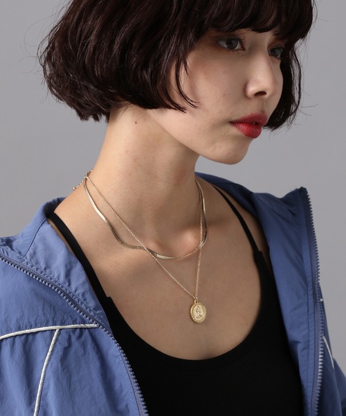 PAGEBOY(ページボーイ)の「コインレイヤードネックレス(ネックレス・レディース・シルバー/ゴールド・FREE)」の1枚目の写真