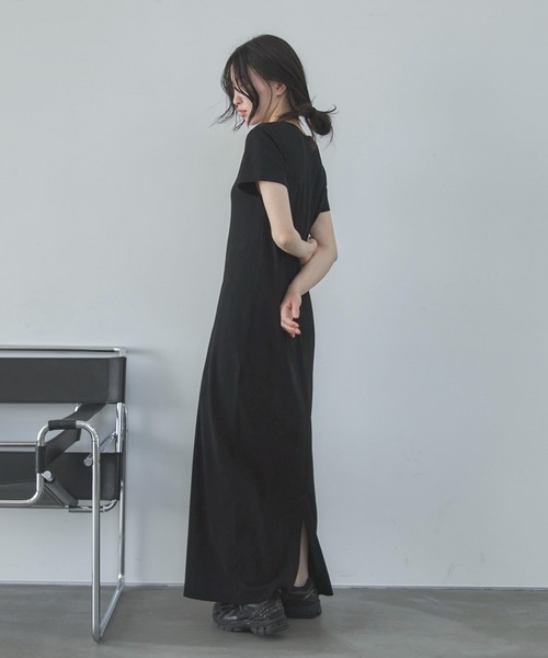 新品★フィリップリム★異素材ワンピース2★ TALL/2Tサイズあり】カットリブハーフスリーブワンピース（ワンピース