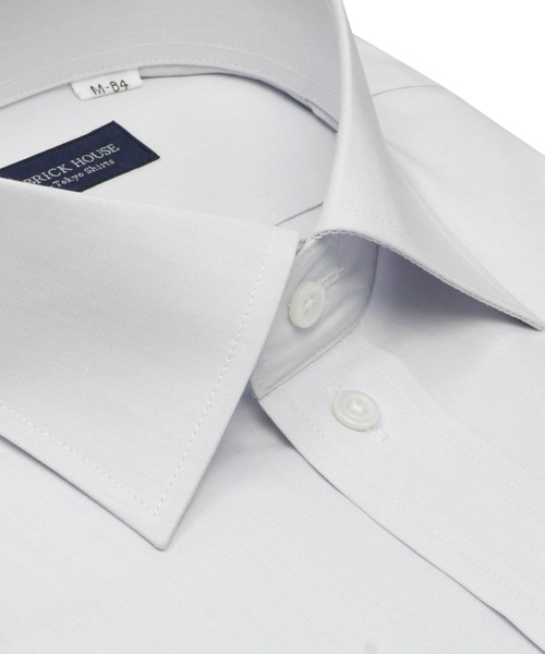 TOKYO SHIRTS(トウキョウシャツ)の「形態安定ノーアイロン ワイド 長袖ビジネスワイシャツ(ビジネスシャツ・メンズ・グレー・首回り37cm-裄丈80cm/首回り39cm-裄丈80cm/首回り39cm-裄丈84cm/首回り41cm-裄丈82cm/首回り41cm-裄丈86cm/首回り42cm-裄丈82cm/首回り42cm-裄丈86cm/首回り43cm-裄丈82cm/首回り43cm-裄丈86cm/首回り37cm-裄丈84cm)」の2枚目の写真