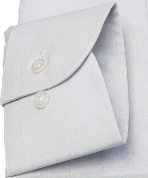 TOKYO SHIRTS(トウキョウシャツ)の「形態安定ノーアイロン ワイド 長袖ビジネスワイシャツ(ビジネスシャツ・メンズ・グレー・首回り37cm-裄丈80cm/首回り39cm-裄丈80cm/首回り39cm-裄丈84cm/首回り41cm-裄丈82cm/首回り41cm-裄丈86cm/首回り42cm-裄丈82cm/首回り42cm-裄丈86cm/首回り43cm-裄丈82cm/首回り43cm-裄丈86cm/首回り37cm-裄丈84cm)」の3枚目の写真