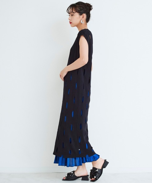 【Narcissus】メタリックカラープリーツスカート