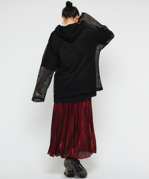 【Narcissus】メタリックカラープリーツスカート