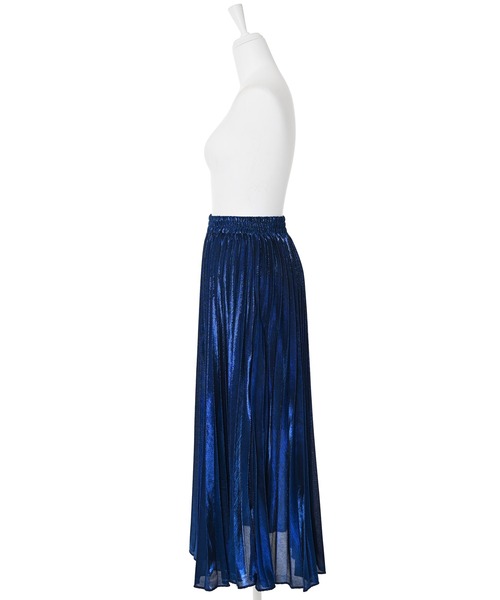 【Narcissus】メタリックカラープリーツスカート