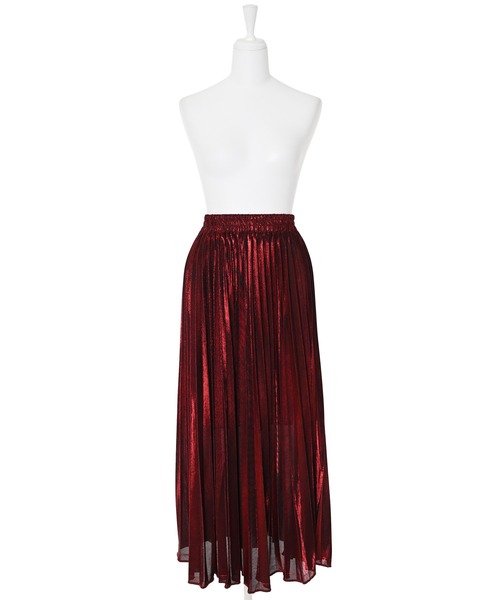 【Narcissus】メタリックカラープリーツスカート