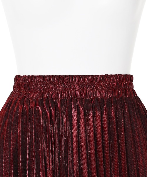 【Narcissus】メタリックカラープリーツスカート