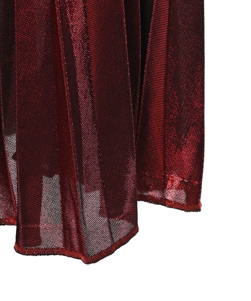 【Narcissus】メタリックカラープリーツスカート