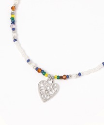 GLOBAL WORK Smile Seed Store | ハートビーズネックレス/111161(ネックレス)