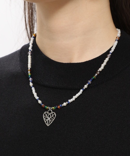 GLOBAL WORK Smile Seed Store(グローバルワーク スマイルシードストア)の「ハートビーズネックレス/111161(ネックレス・レディース・シルバー/ゴールド・FREE)」の12枚目の写真