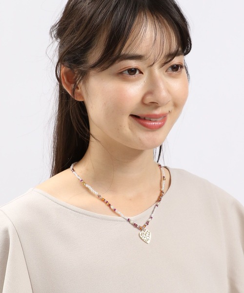 GLOBAL WORK Smile Seed Store(グローバルワーク スマイルシードストア)の「ハートビーズネックレス/111161(ネックレス・レディース・シルバー/ゴールド・FREE)」の13枚目の写真