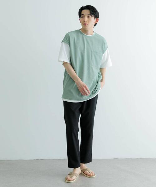 ITEMS URBANRESEARCH(アイテムズ アーバンリサーチ)の「『セットアップ対応』吸水速乾ストレッチトロ イージーパンツ(その他パンツ・メンズ・ライトグレー/ライトベージュ/ブラック/ブルー・MEDIUM/LARGE)」の5枚目の写真