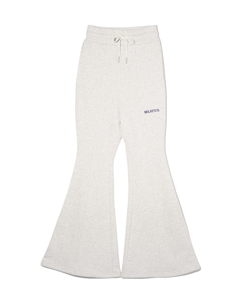 MILKFED.（ミルクフェド）の「FLARE SWEATPANTS（スウェットパンツ・レディース・ブラック/ブラウン/オートミール・S/M）」の3枚目の写真