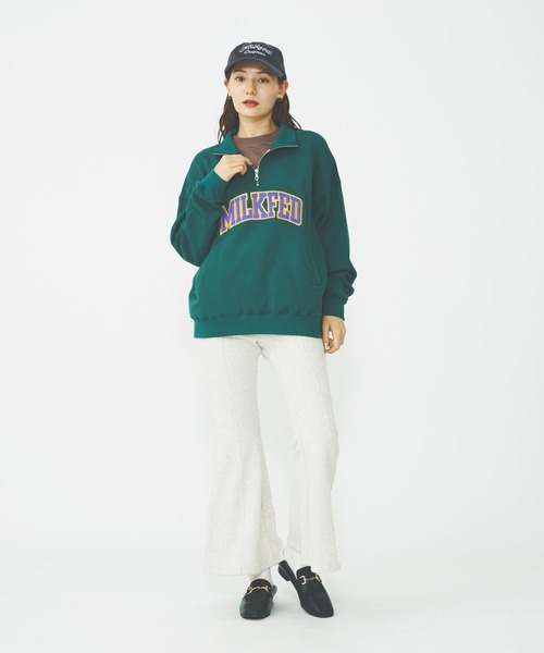MILKFED.（ミルクフェド）の「FLARE SWEATPANTS（スウェットパンツ・レディース・ブラック/ブラウン/オートミール・S/M）」の7枚目の写真