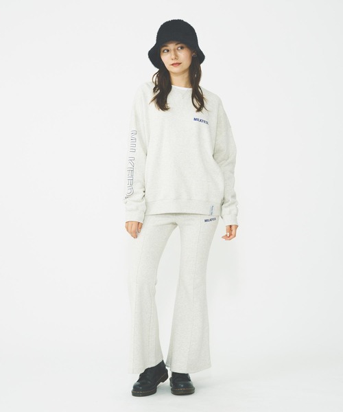 MILKFED.（ミルクフェド）の「FLARE SWEATPANTS（スウェットパンツ・レディース・ブラック/ブラウン/オートミール・S/M）」の11枚目の写真