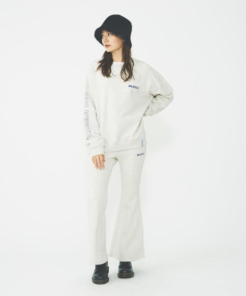 MILKFED.（ミルクフェド）の「FLARE SWEATPANTS（スウェットパンツ・レディース・ブラック/ブラウン/オートミール・S/M）」の14枚目の写真