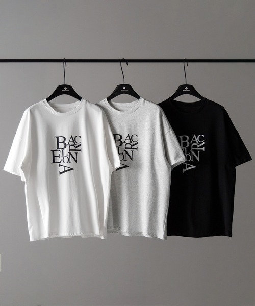 me+em select（ミームセレクト）の「【 ４color 】BACロゴレタリングビッグＴシャツ ／ BAG logo lettering big Tee（Tシャツ/カットソー・レディース・グレー/ホワイト/ブラック/ダークグレー・FREE）」の5枚目の写真