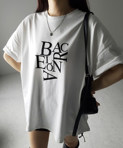 4color 】BACロゴレタリングビッグTシャツ ／ BAG logo