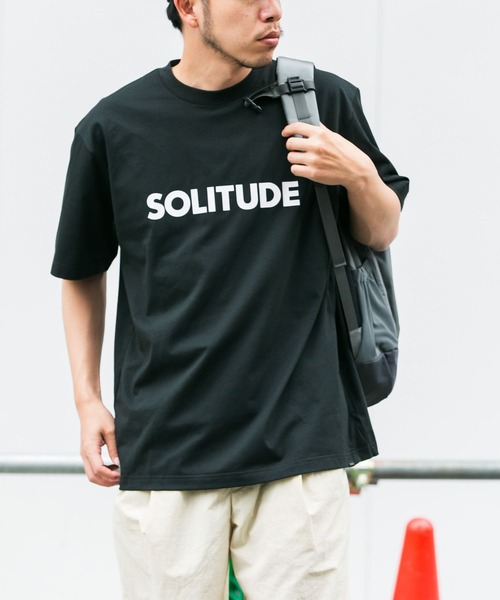 EKAL（エカル）の「『UR TECH ひやサラクール』SOLITUDE T-SHIRTS（Tシャツ/カットソー・メンズ・ブラック/オフホワイト・MEDIUM/LARGE）」の19枚目の写真