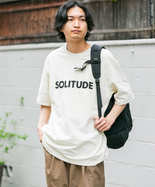 EKAL（エカル）の「『UR TECH ひやサラクール』SOLITUDE T-SHIRTS（Tシャツ/カットソー・メンズ・ブラック/オフホワイト・MEDIUM/LARGE）」の4枚目の写真