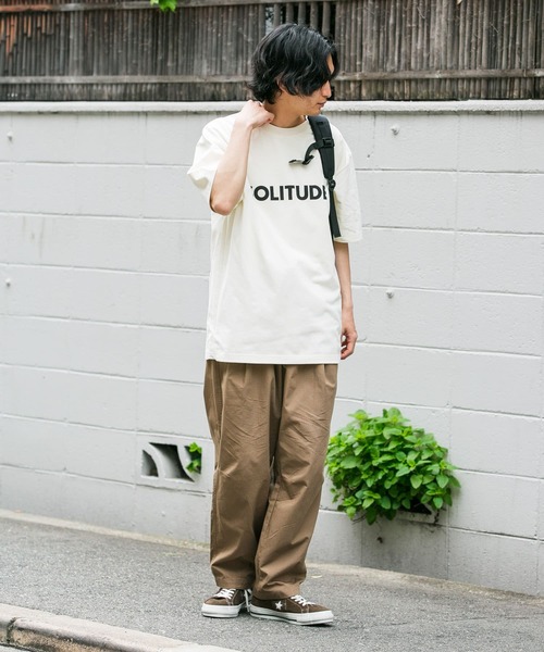EKAL（エカル）の「『UR TECH ひやサラクール』SOLITUDE T-SHIRTS（Tシャツ/カットソー・メンズ・ブラック/オフホワイト・MEDIUM/LARGE）」の6枚目の写真