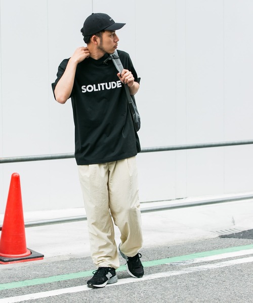EKAL（エカル）の「『UR TECH ひやサラクール』SOLITUDE T-SHIRTS（Tシャツ/カットソー・メンズ・ブラック/オフホワイト・MEDIUM/LARGE）」の9枚目の写真