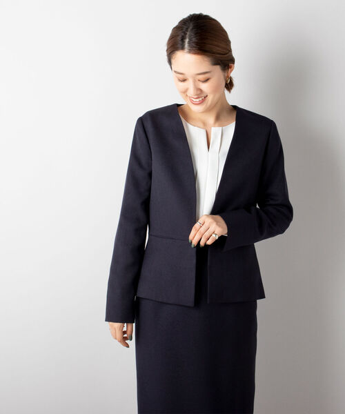 セール/ブランド古着】ノーカラージャケット（ノーカラージャケット  