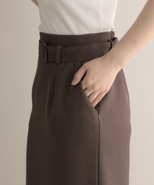 Andemiu（アンデミュウ）の「ベルトツキIラインスカート123579