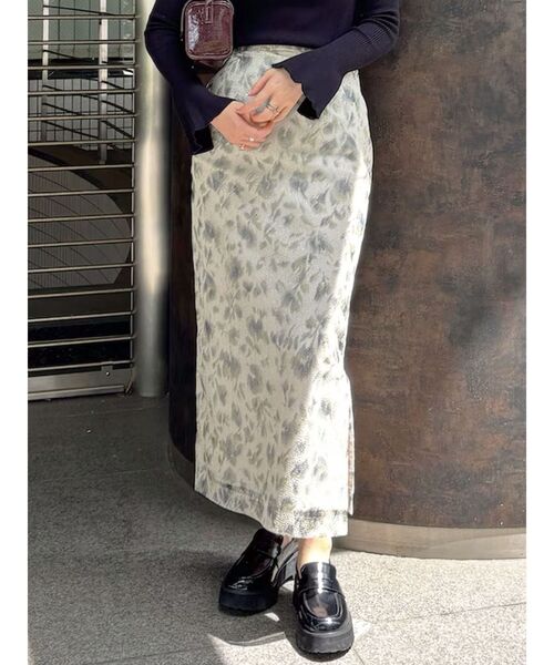 【セール】フラワーパターンチュールスカート（スカート）｜LAGUNAMOON（ラグナムーン）