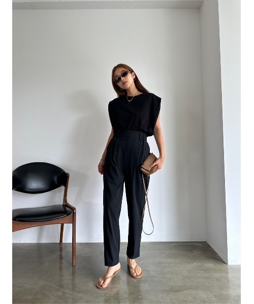 TRUNC（トランクエイティーエイト）の「Ice Touch Stretch Pants（スラックス・レディース・ネイビー/ベージュ/ブラック・FREE）」の6枚目の写真