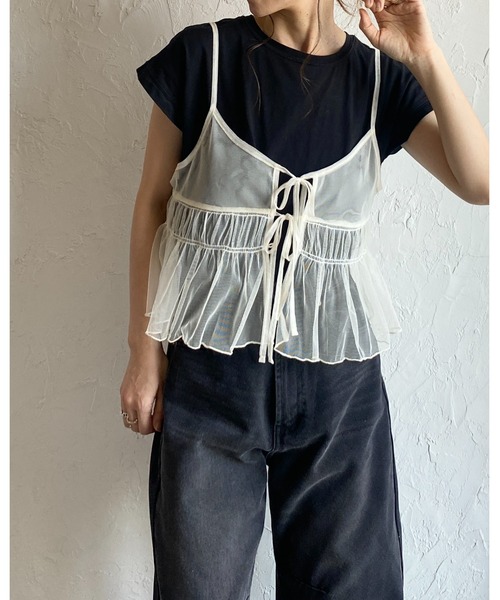 【ウォッシャブル対応】sorin　TRトロピカルリボンビスチェ　グレー TR Tropical Big Ribbon Bustier（ベアトップ/ビスチェ）｜SORIN