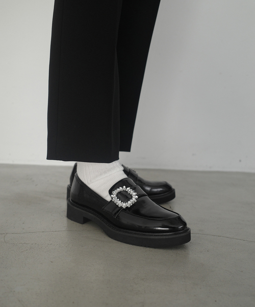 SLOBE IENA（スローブイエナ）の「SLOBE ビジューローファー（ローファー・レディース・ブラック・22.5cm/23cm/23.5cm/24cm/24.5cm）」の20枚目の写真