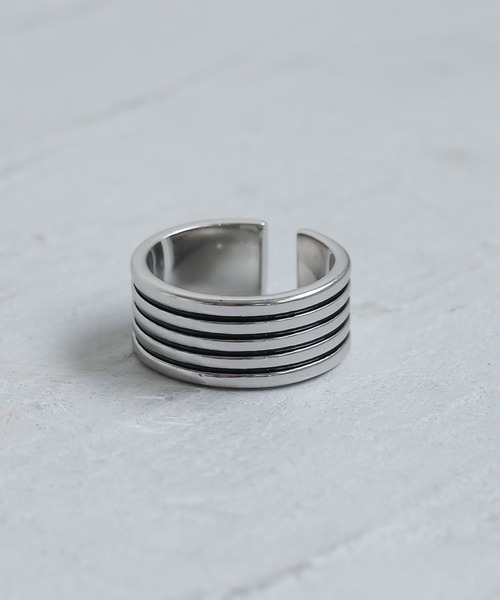 RAGEBLUE(レイジブルー)の「メタルデザインリング(リング・メンズ・その他1/ホワイト・FREE)」の1枚目の写真