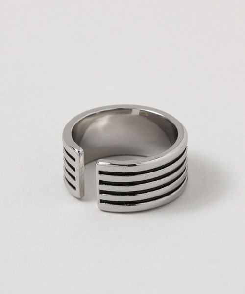 RAGEBLUE(レイジブルー)の「メタルデザインリング(リング・メンズ・その他1/ホワイト・FREE)」の3枚目の写真