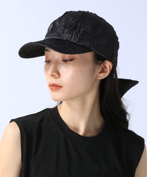 JEANASIS（ジーナシス）の「サテンリボンCAP/129992（キャップ・レディース・ホワイト/ブラック・FREE）」の9枚目の写真