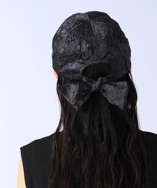 JEANASIS（ジーナシス）の「サテンリボンCAP/129992（キャップ・レディース・ホワイト/ブラック・FREE）」の11枚目の写真