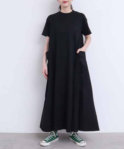 【セール】スワイマイ天竺 ゴアードワンピース(ワンピース)|I am I in fact...(アイアムアイインファクト)