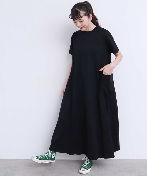 I am I in fact...（アイアムアイインファクト）の「スワイマイ天竺 ゴアードワンピース（ワンピース・レディース・ブラック・FREE）」の5枚目の写真