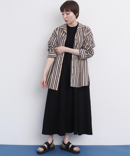 I am I in fact...（アイアムアイインファクト）の「スワイマイ天竺 ゴアードワンピース（ワンピース・レディース・ブラック・FREE）」の21枚目の写真