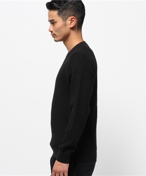 CIAOPANIC(チャオパニック)の「【Ciaopanic】 米綿12GGワッフルプルオーバー(Tシャツ/カットソー・メンズ・オフホワイト/オリーブ/キャメル/ブラック・LARGE/MEDIUM)」の6枚目の写真