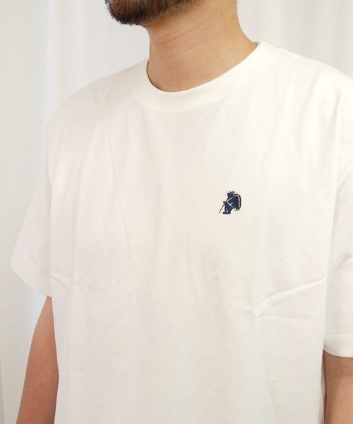 COBMASTER（コブマスター）の「【COBMASTER/コブマスター】１P BEAR EMB Tシャツ/ワンポイント/コブベアー（Tシャツ/カットソー・メンズ・ホワイト/オートミール/ブラック・S/M/L/XL）」の6枚目の写真