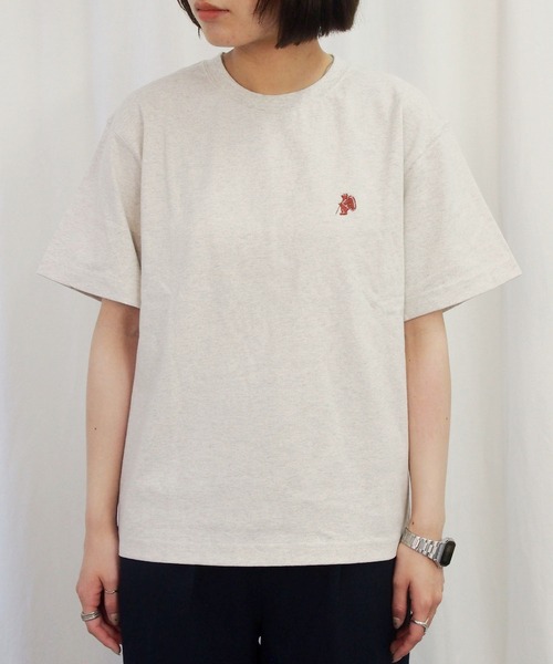 COBMASTER（コブマスター）の「【COBMASTER/コブマスター】１P BEAR EMB Tシャツ/ワンポイント/コブベアー（Tシャツ/カットソー・メンズ・ホワイト/オートミール/ブラック・S/M/L/XL）」の9枚目の写真