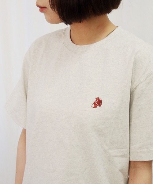 COBMASTER（コブマスター）の「【COBMASTER/コブマスター】１P BEAR EMB Tシャツ/ワンポイント/コブベアー（Tシャツ/カットソー・メンズ・ホワイト/オートミール/ブラック・S/M/L/XL）」の10枚目の写真
