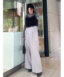 FRAY I.D | 2wayウエストデザインワイドパンツ(スラックス)