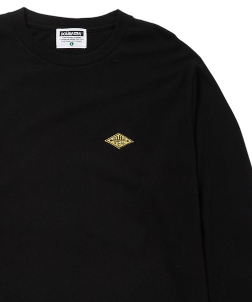 DOUBLE STEAL(ダブルスティール)の「ダイヤ刺繍 長袖Tシャツ(Tシャツ/カットソー・メンズ・ブラック/バーガンディー・MEDIUM/LARGE/X-LARGE)」の5枚目の写真