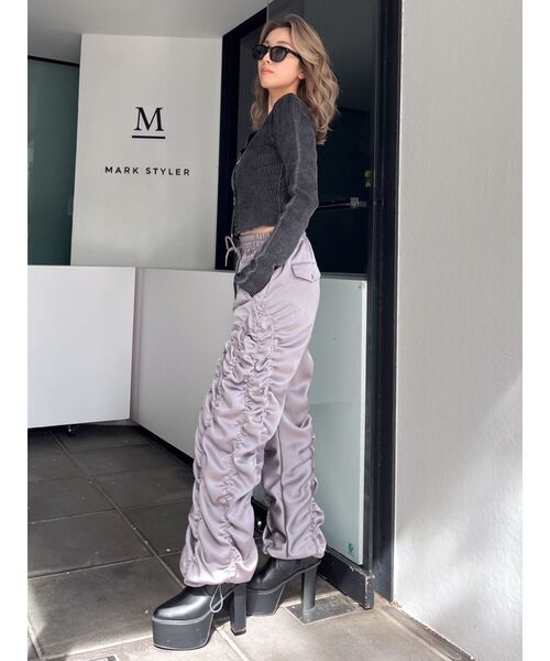 GYDA(ジェイダ)の「ブリーチWファスナーリブニットトップス(ニット/セーター・レディース・ブラック/ピンク/ネイビー・FREE)」の9枚目の写真